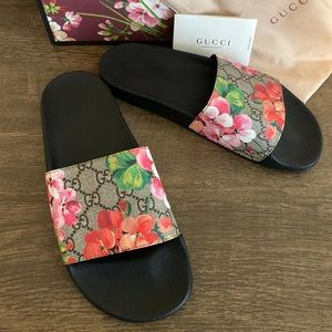GG Blooms Supreme slide sandal